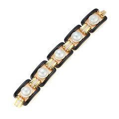 Important David Webb Pearl Bracelet