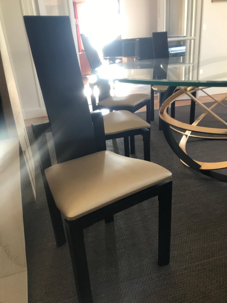 Important Designer's Dining Room Table and Twelve Chairs For Sale at 1stDibs twelve chairs