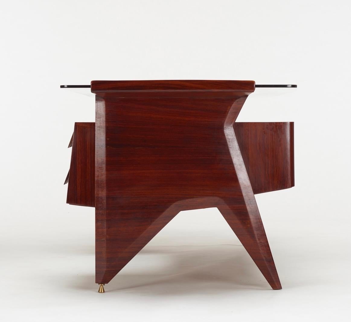Modern Important Desk by Gio Ponti for the offices of Fontana Arte.