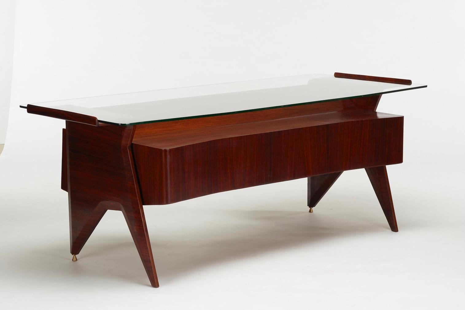 Italian Important Desk by Gio Ponti for the offices of Fontana Arte.