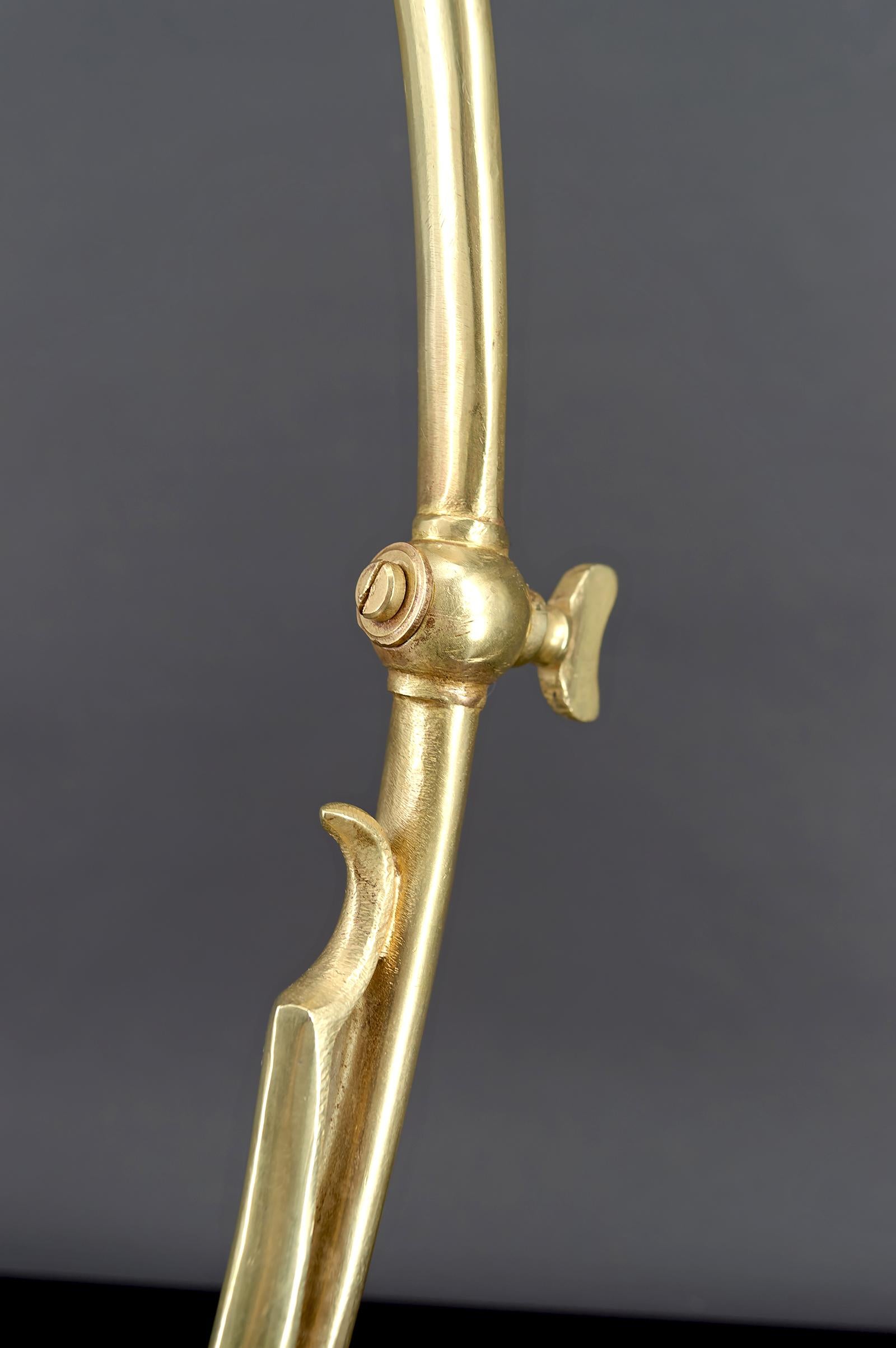 Wichtige Schreibtischlampe aus Bronze und Marmor, Jugendstil, Frankreich, um 1890 im Angebot 12
