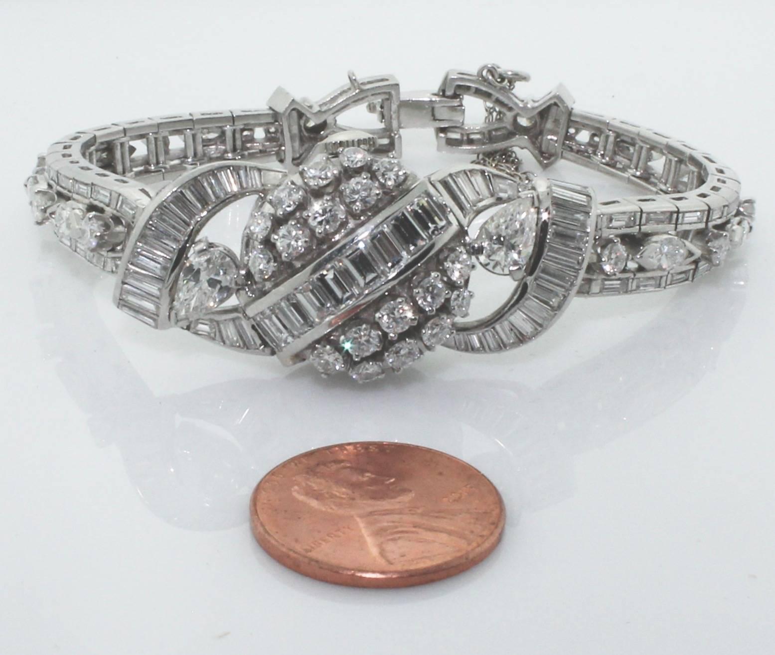 Importante montre Hamilton à diamants, vers les années 1950 Excellent état - En vente à Wailea, HI