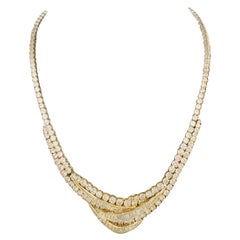 Important collier de diamants 18 carats poids total de 28,41 carats