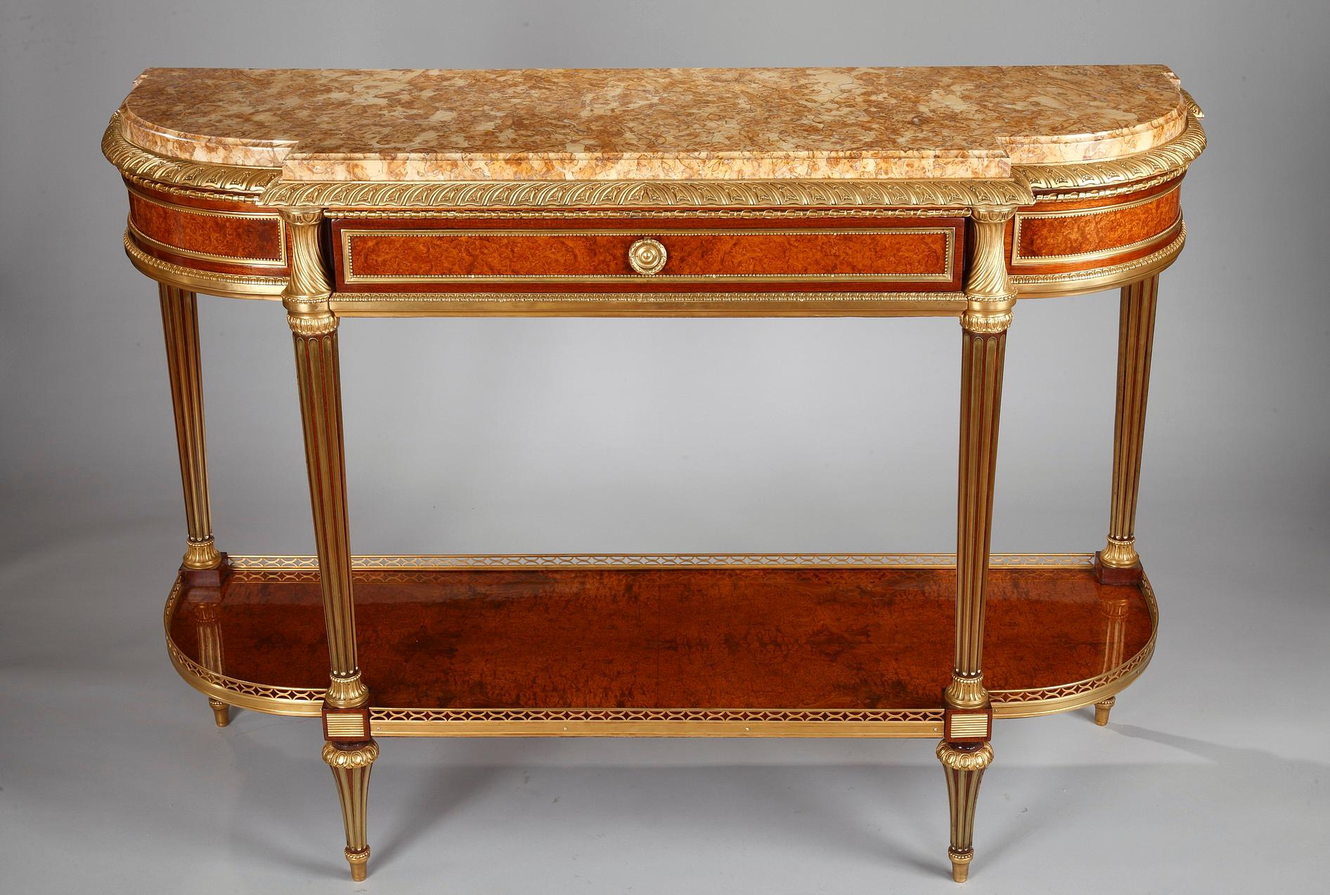 Important Louis XVI Style Dining Room Set by Mercier Frères, France, Circa 1900 For Sale 1