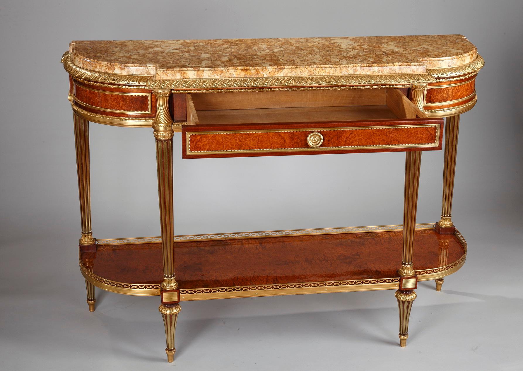 Important Louis XVI Style Dining Room Set by Mercier Frères, France, Circa 1900 For Sale 2