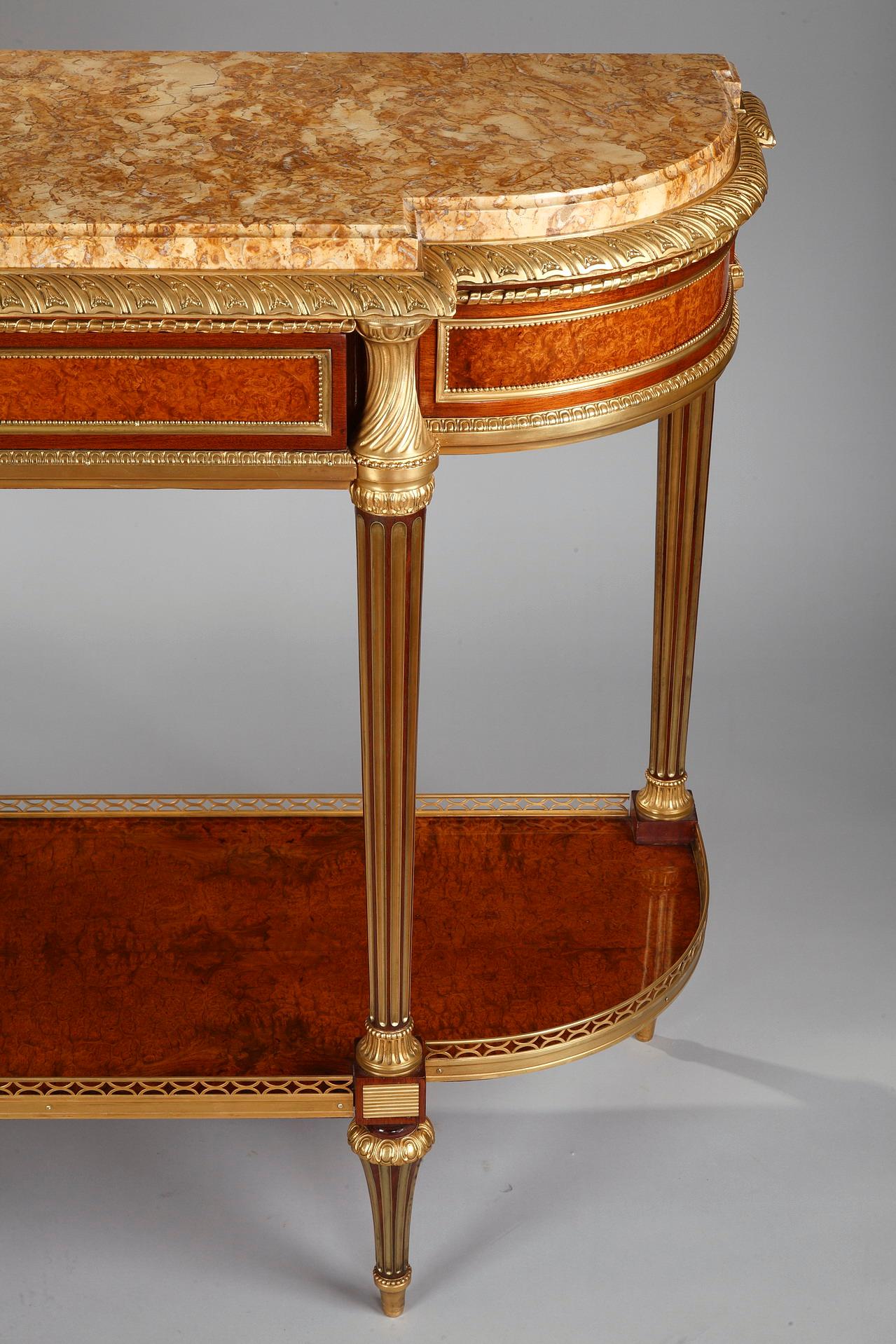 Important Louis XVI Style Dining Room Set by Mercier Frères, France, Circa 1900 For Sale 3