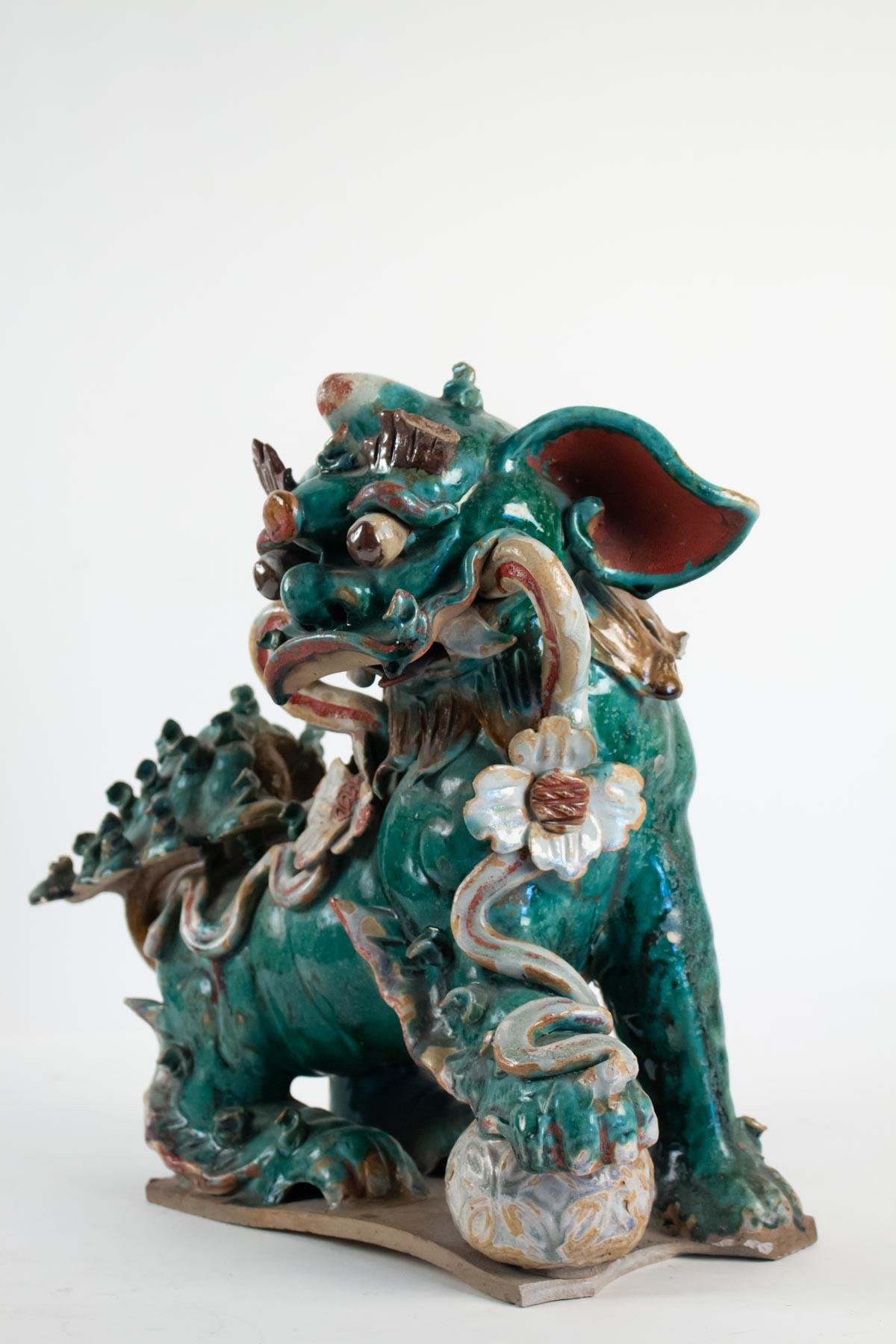 Chinese Export Important Dog De Fô, 19th or Early 20th Century, Asia, Interior Decoration