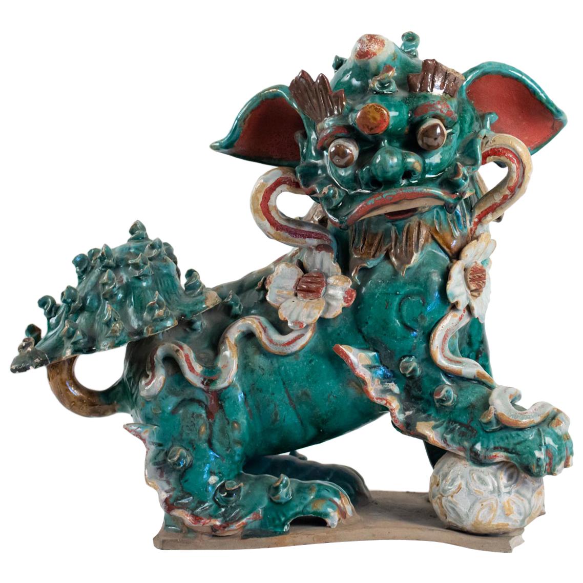 Important Dog De Fô, 19th or Early 20th Century, Asia, Interior Decoration