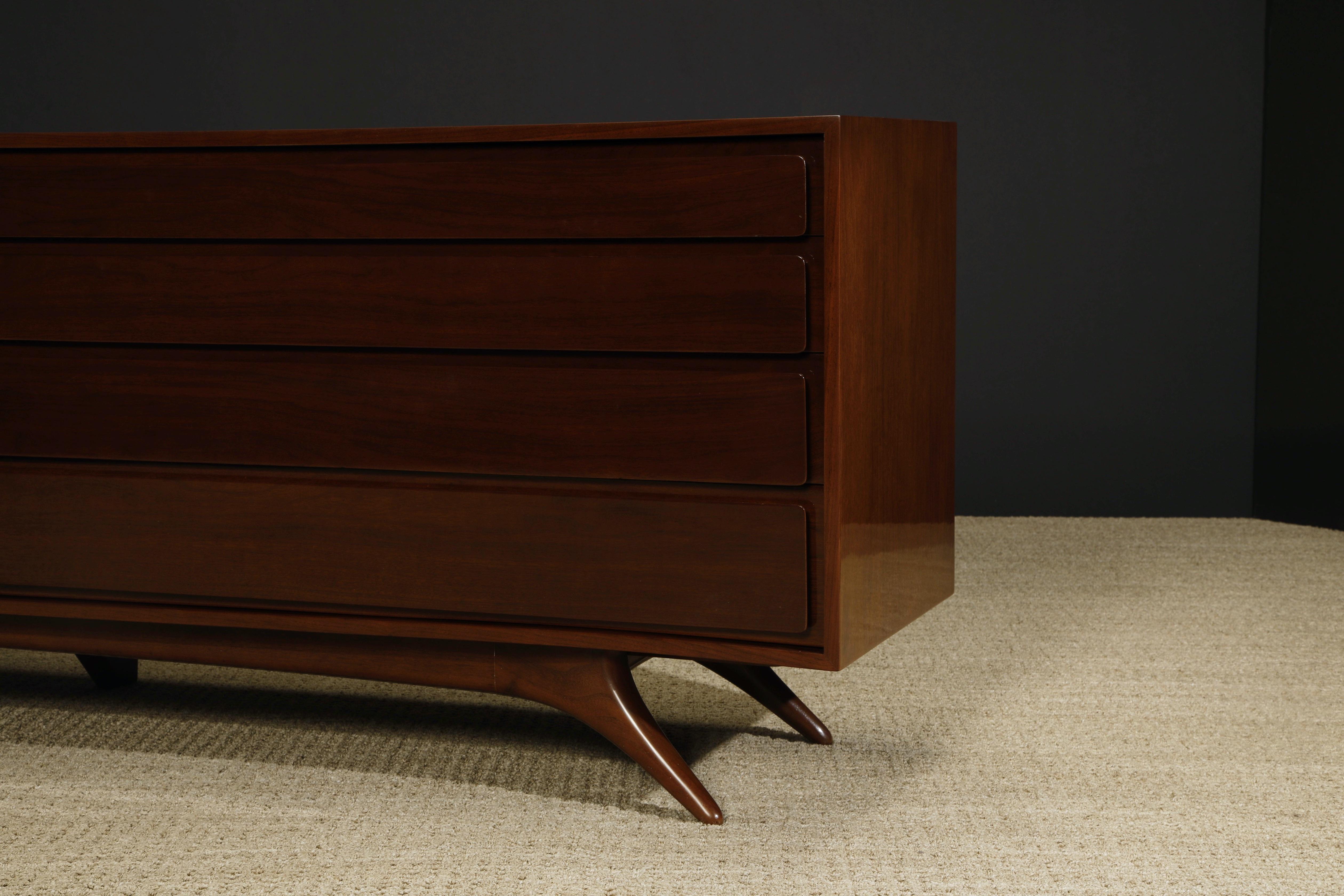 Important Double Dresser by Vladimir Kagan for Kagan-Dreyfuss, 1950s, Signed For Sale 4