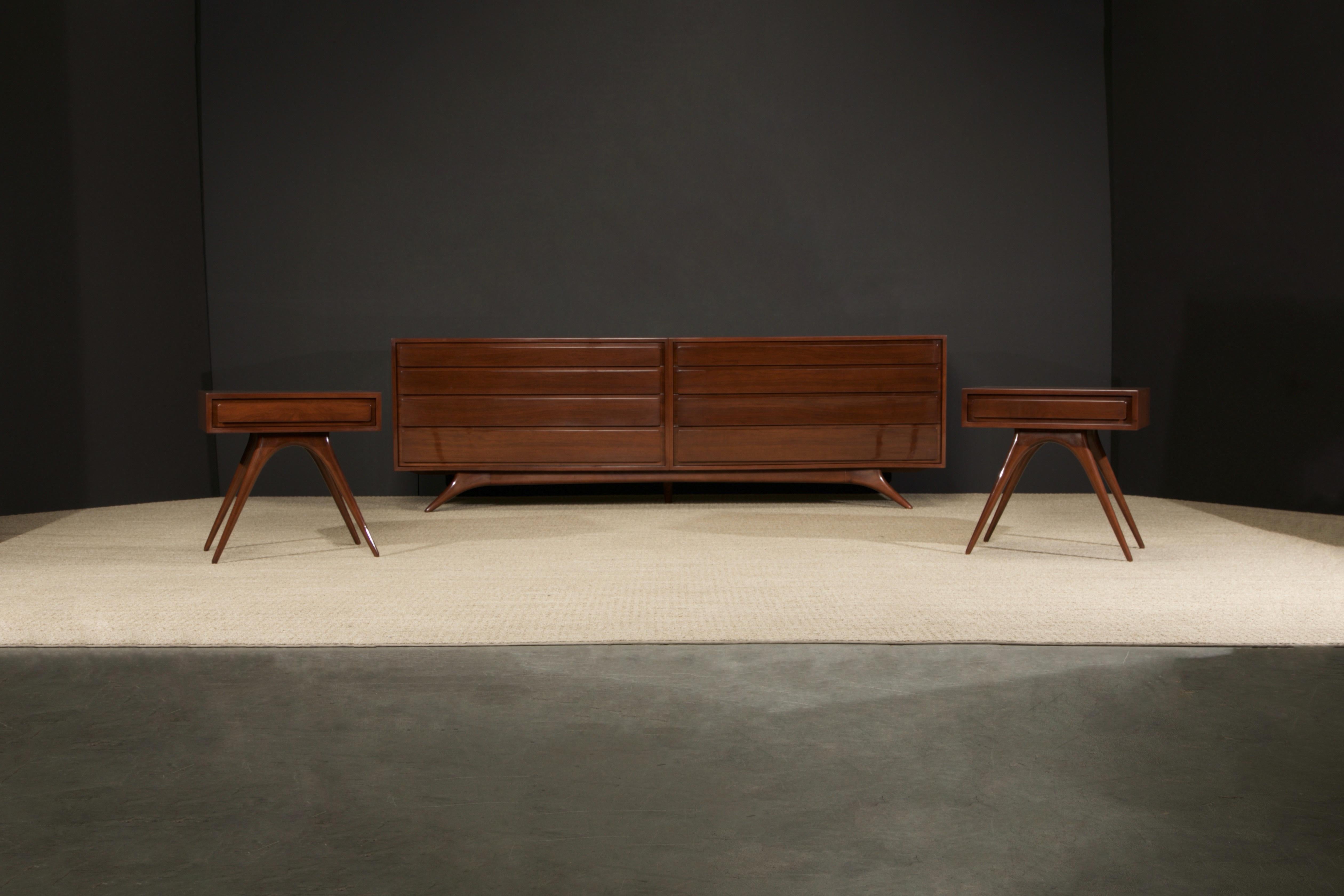 Important Double Dresser by Vladimir Kagan for Kagan-Dreyfuss, 1950s, Signed For Sale 11