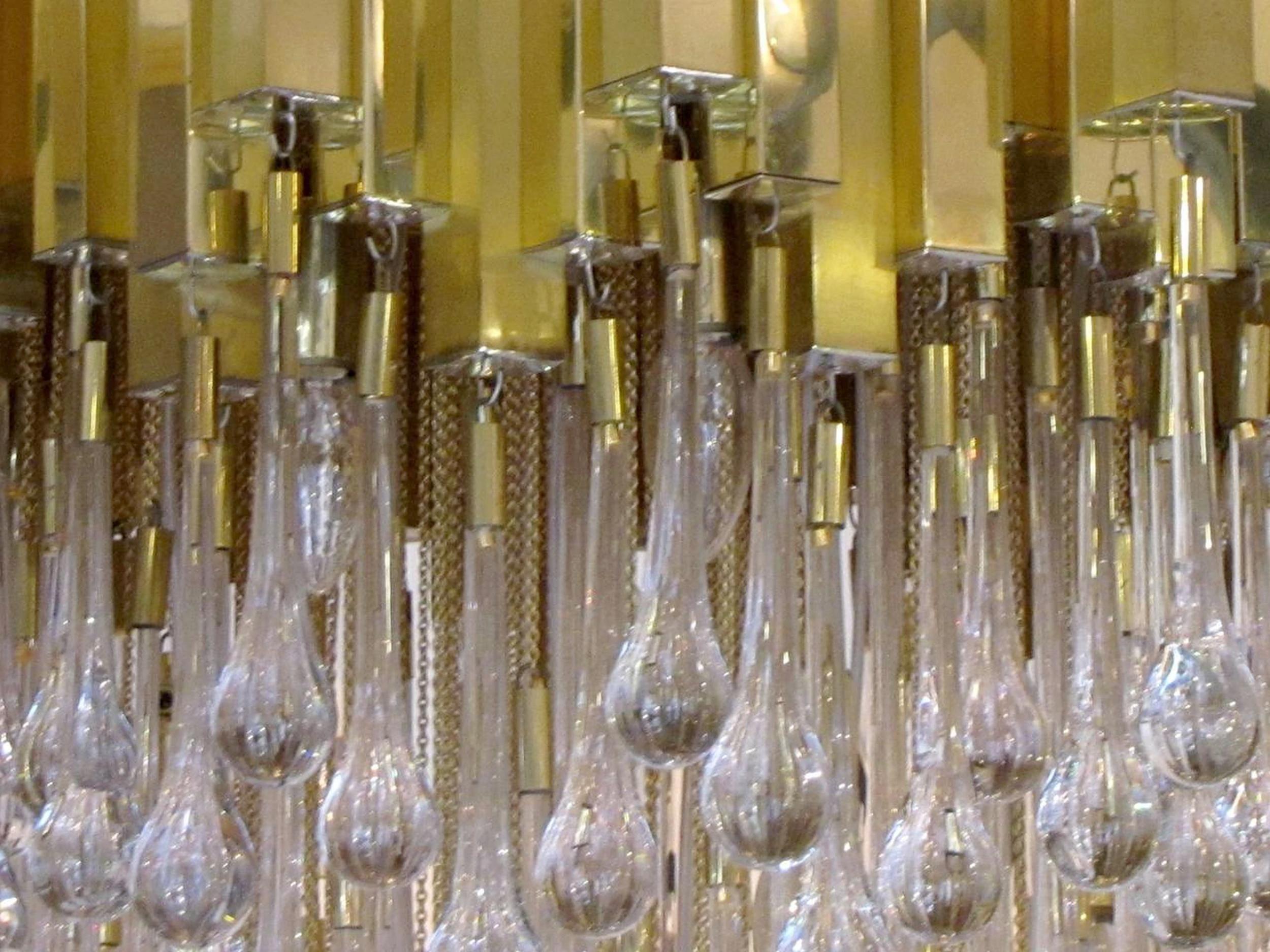 Lustre à gouttes important, Editions BD Lumica, Barcelone, Espagne, vers 1970 Bon état - En vente à Paris, FR