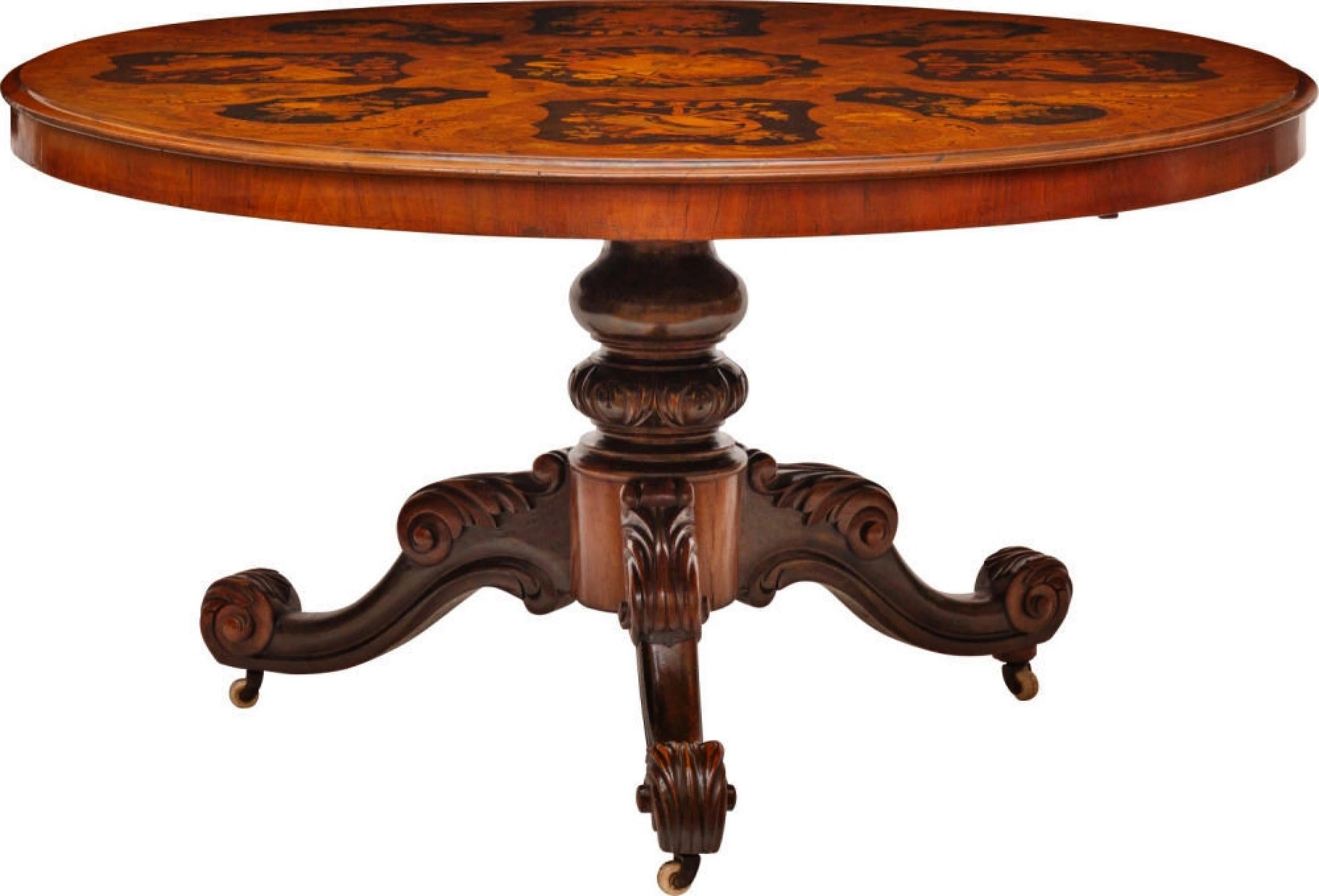 Dutch IMPORTANT DUTCH TABLE in Rosewood and Ebony 19th Century For Sale