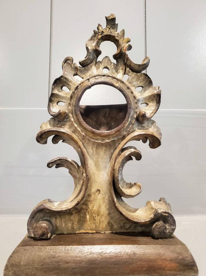 Rococo Important Early 18th Century Italian Carved Monstrance Reliquary Tabernacle For Sale