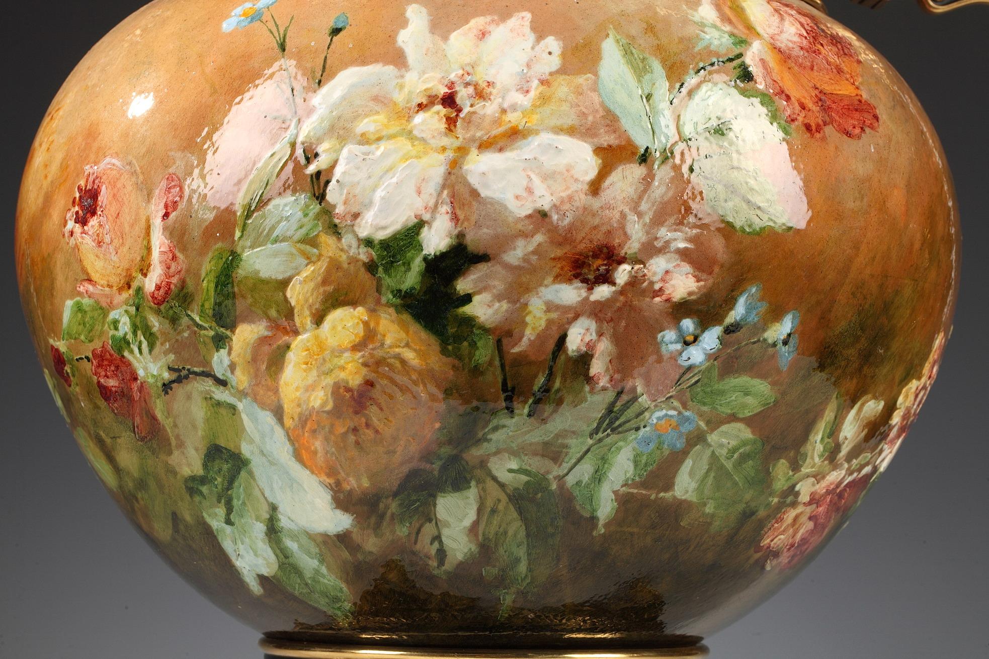 Fioriera in terracotta attribuita a F. Barbedienne, Francia, CIRCA 1880 In condizioni buone in vendita a PARIS, FR