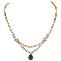 Emerald Drop Necklaces