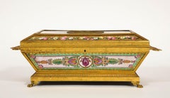 Important Empire Period Paris Porcelain & Ormolu-Mounted Casket/Box/Jewelry Box