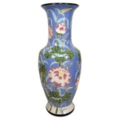 Importante vaso a balaustro in gres smaltato, Bien Hoa, Indocina / Vietnam