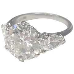 Important Engagement Ring, Signed Cartier circa 1990 for Private Sale