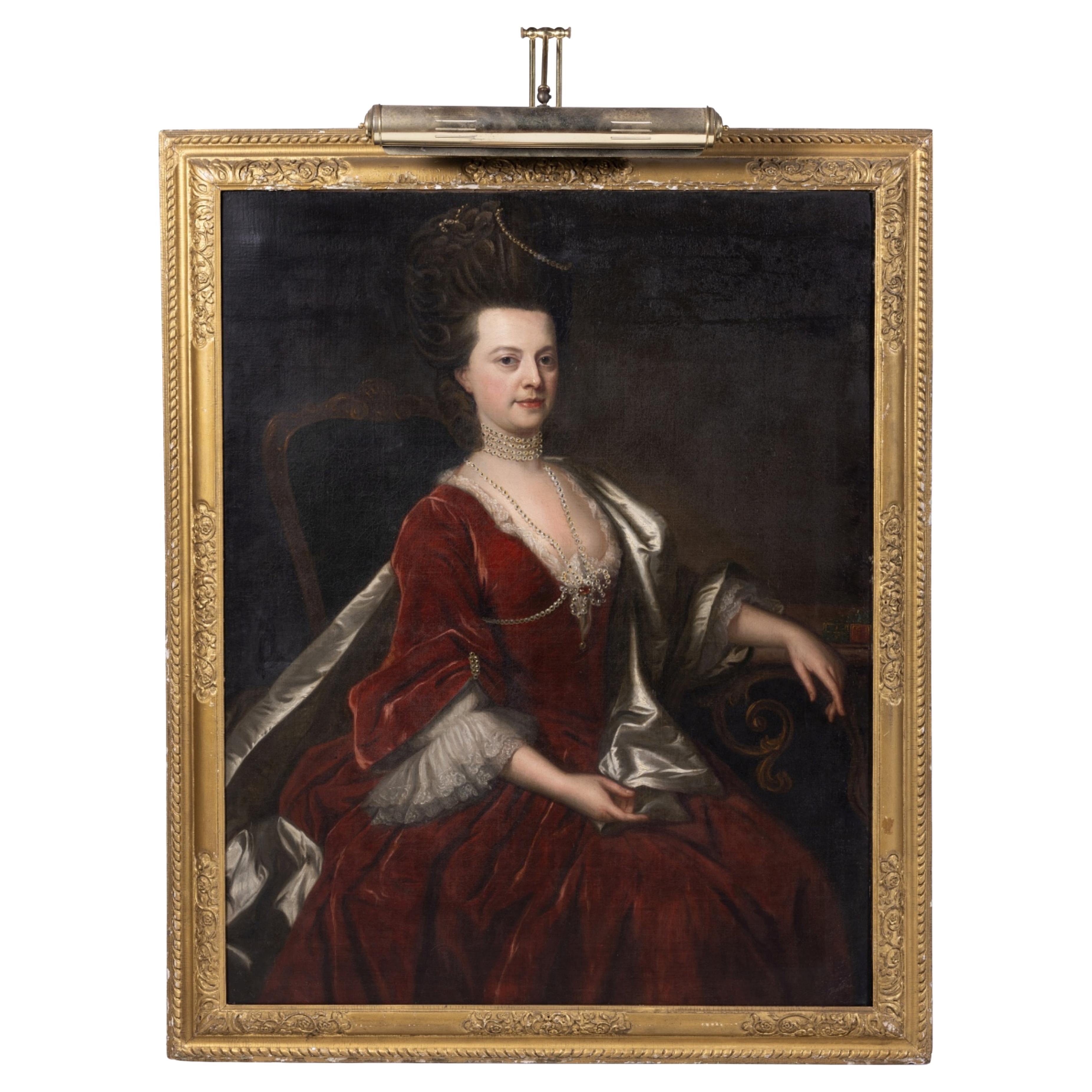 Importante English School " LADY Hamilton " Segno del XVIII secolo