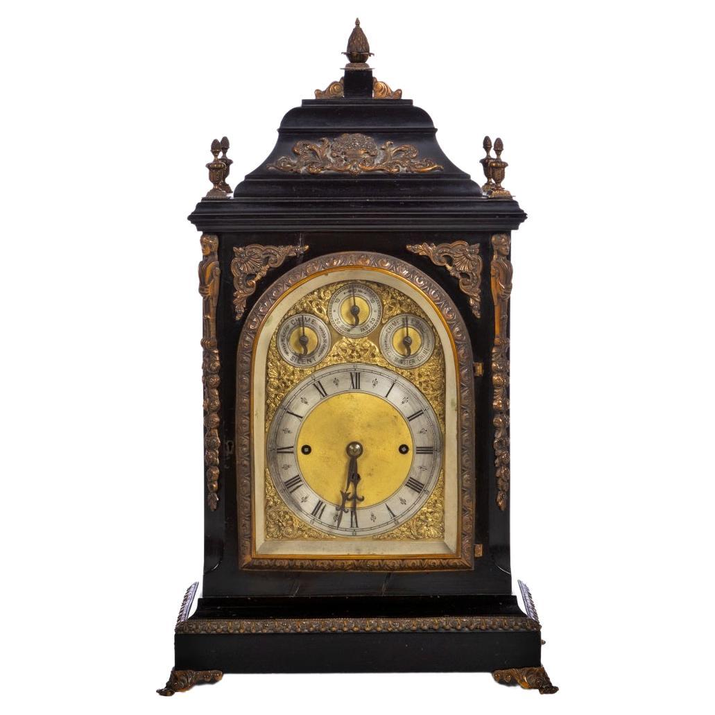 Important English Table Clock 19th Century