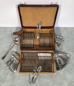Important Set Of 126 Pieces Of Cutlery In Sterling Silver By L.LAPAR