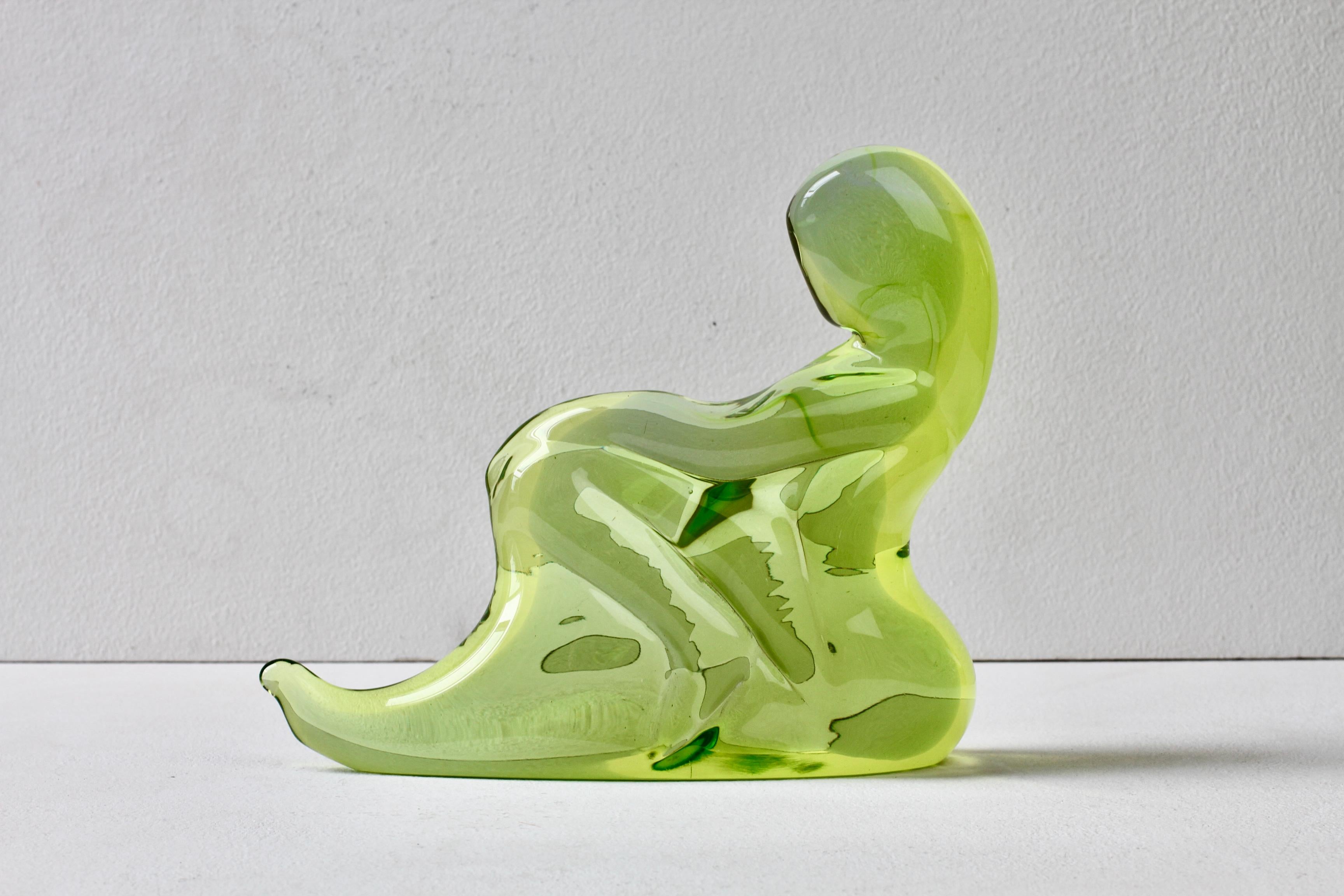 Important Ermanno Nason for Cenedese Female Italian Murano Glass Sculpture For Sale 5