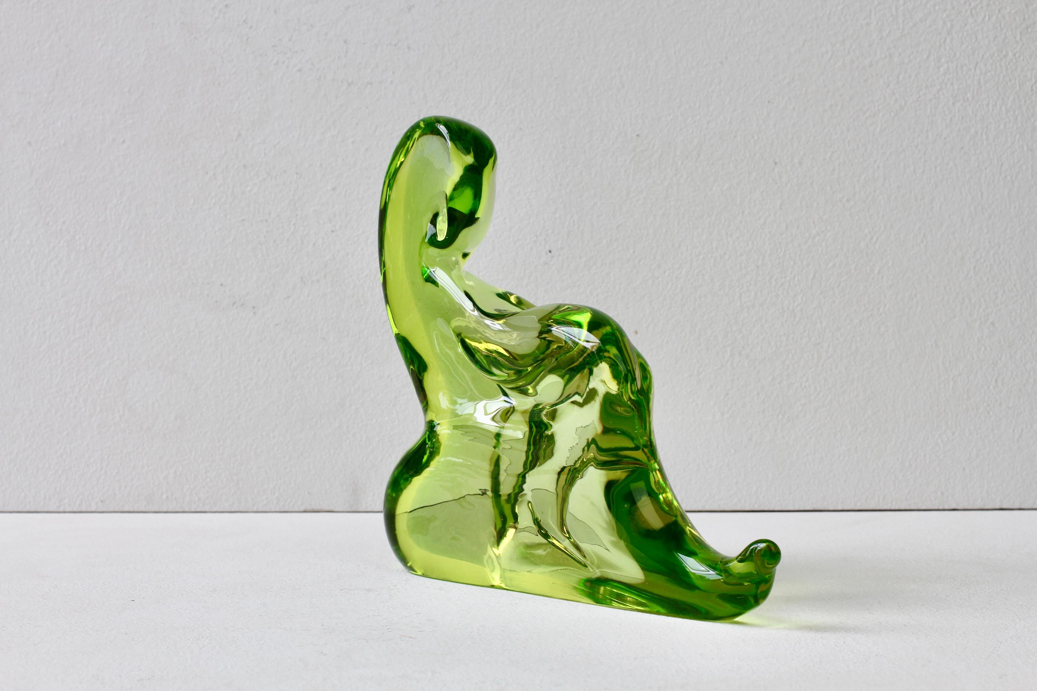 Important Ermanno Nason for Cenedese Female Italian Murano Glass Sculpture For Sale 10