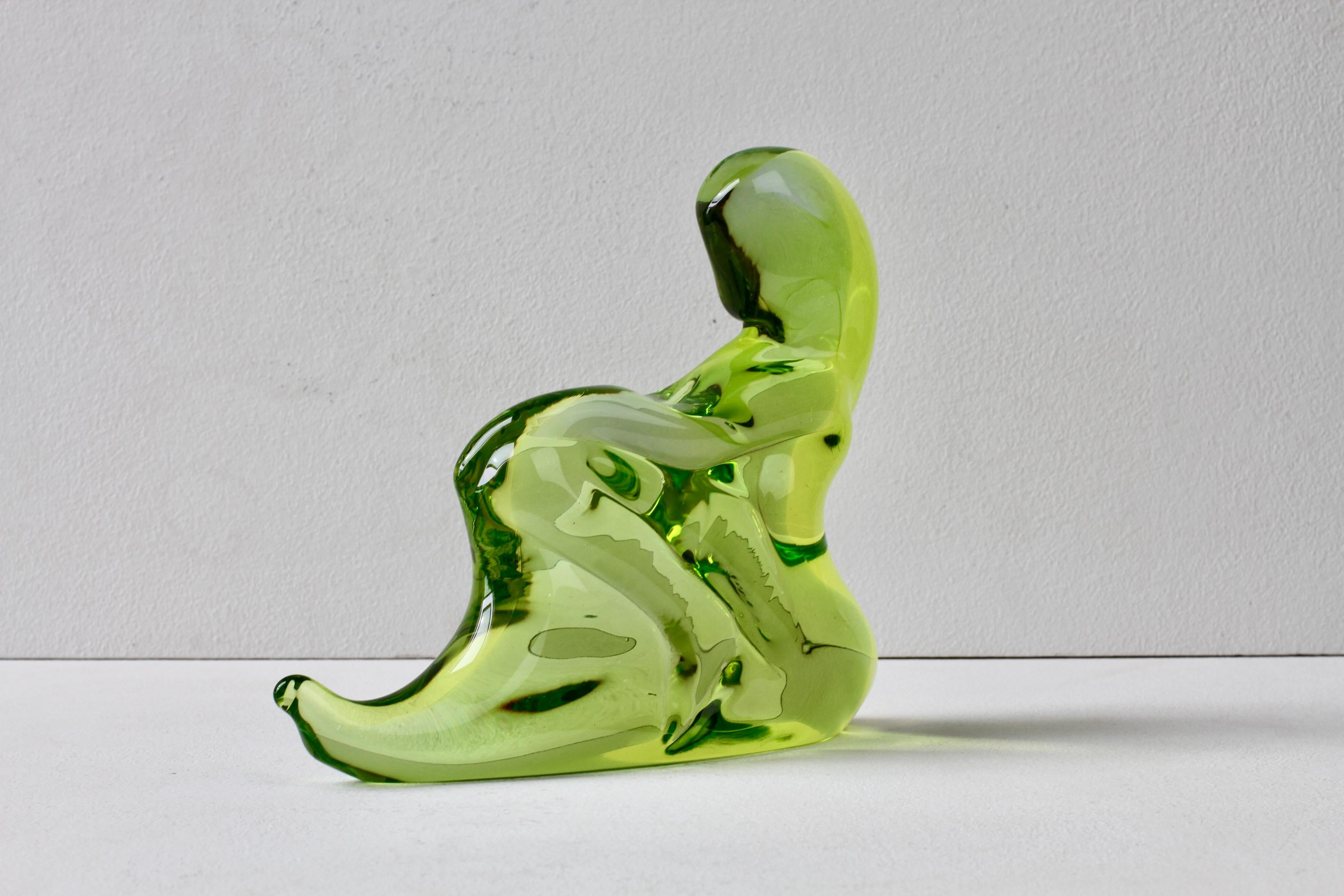 Important Ermanno Nason for Cenedese Female Italian Murano Glass Sculpture For Sale 11