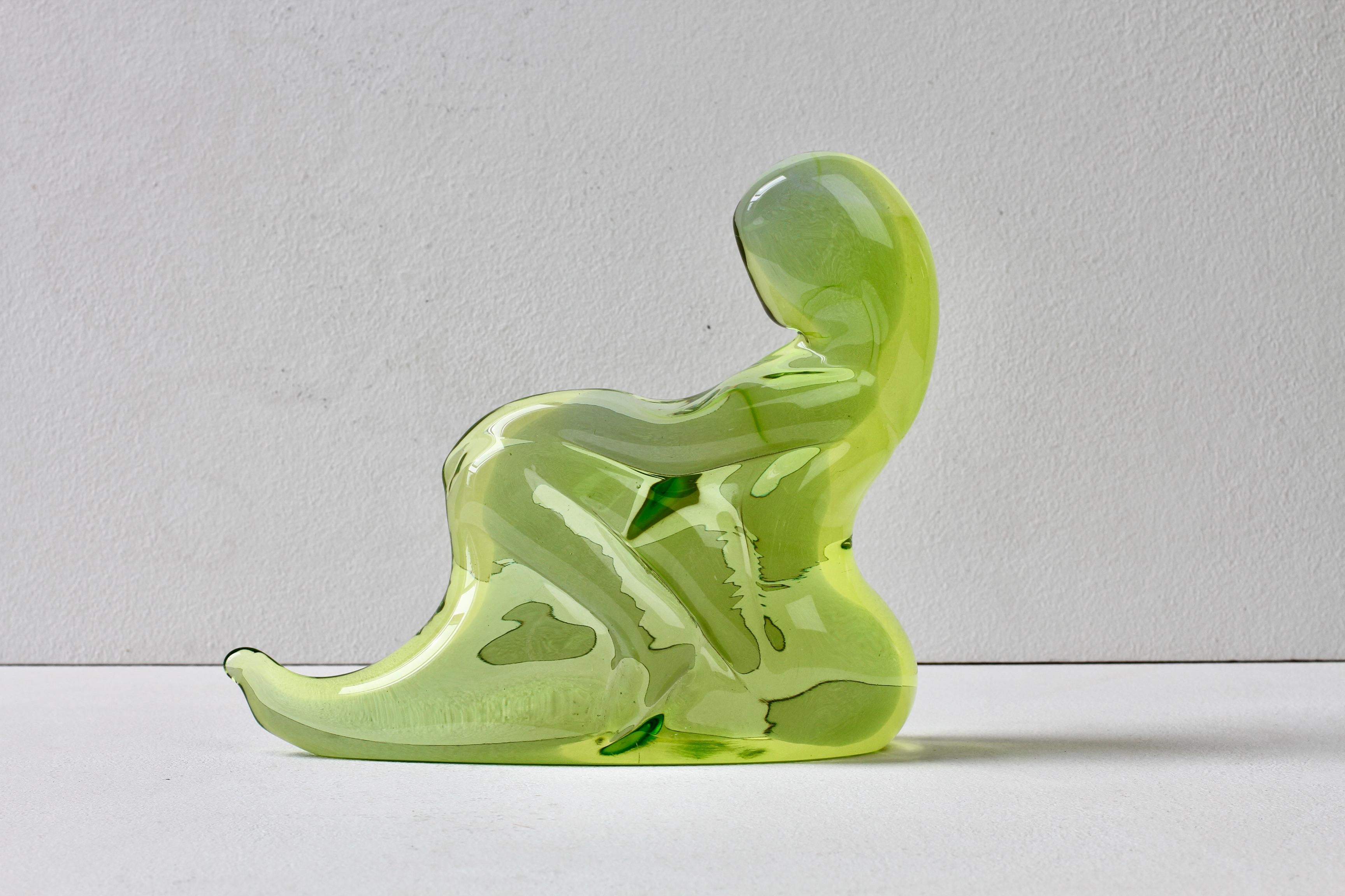 Important Ermanno Nason for Cenedese Female Italian Murano Glass Sculpture For Sale 12