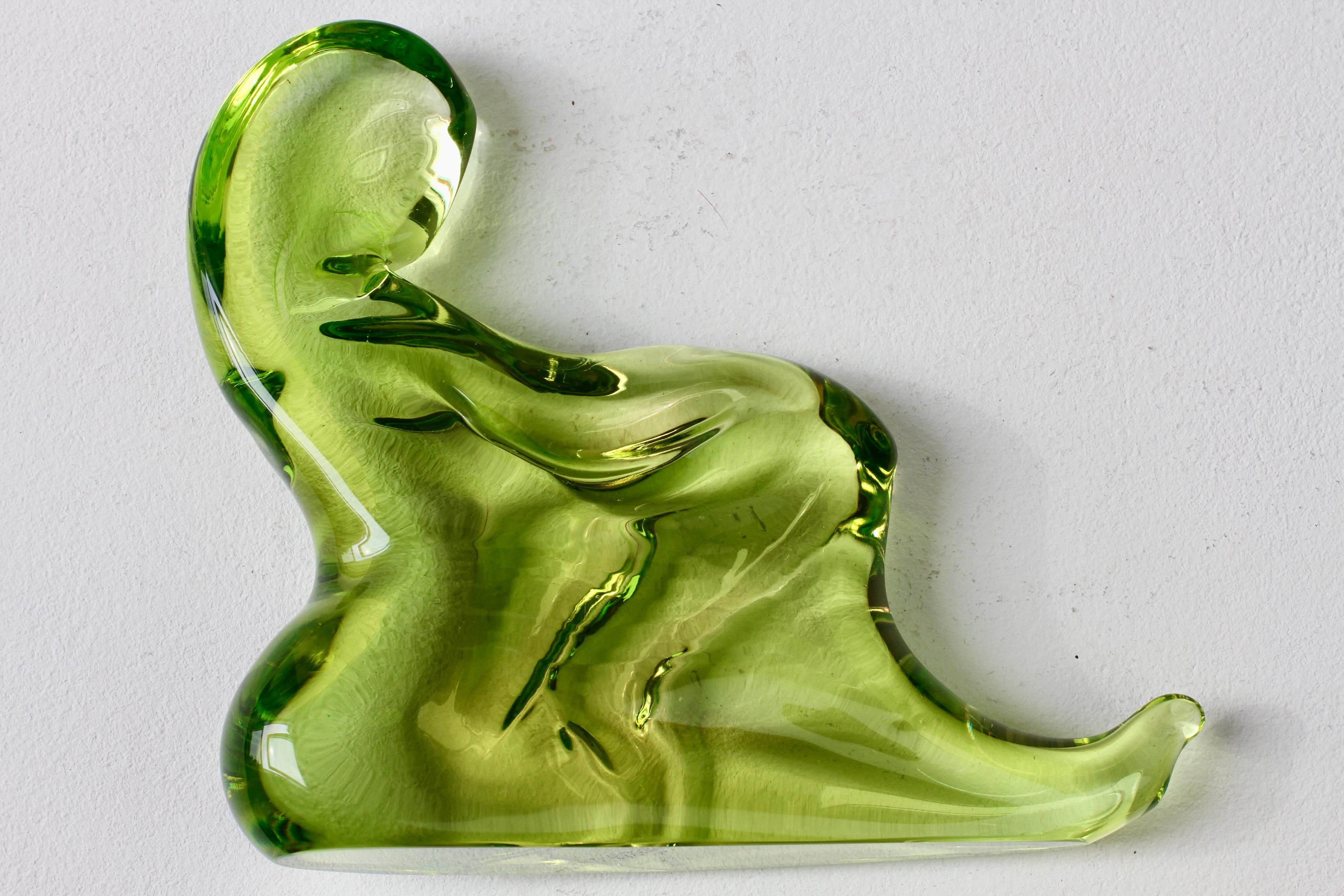 Mid-Century Modern Important Ermanno Nason for Cenedese Female Italian Murano Glass Sculpture For Sale