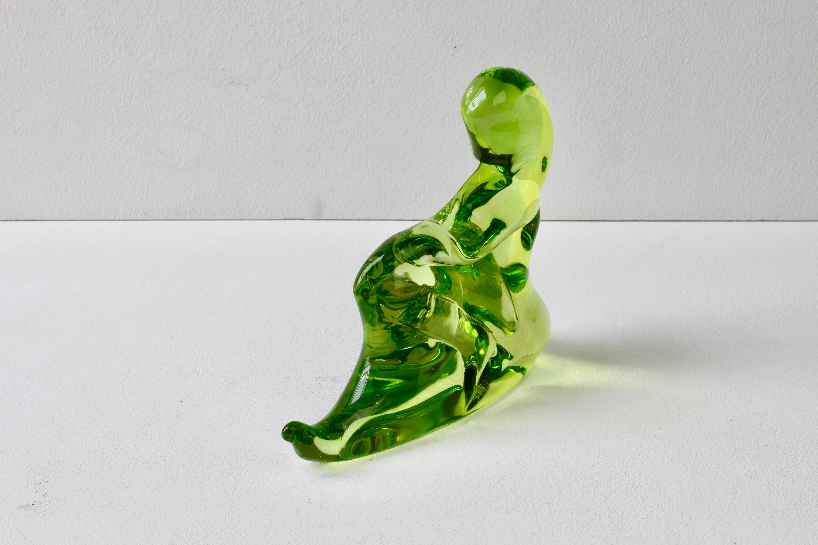 Important Ermanno Nason for Cenedese Female Italian Murano Glass Sculpture For Sale 2
