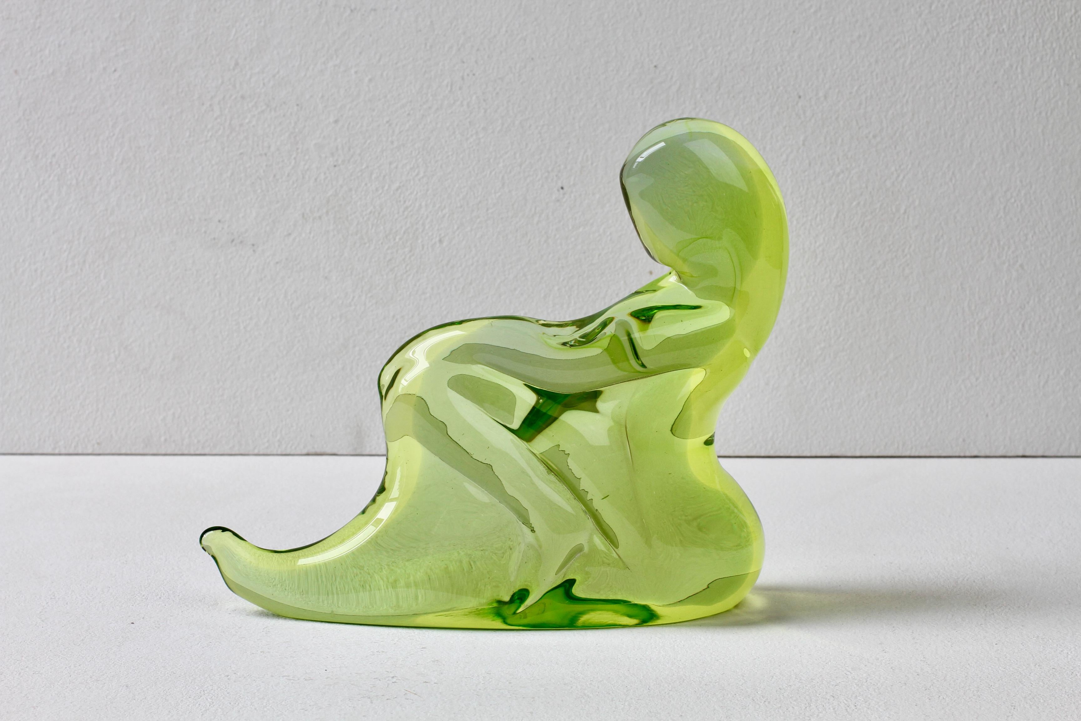 Important Ermanno Nason for Cenedese Female Italian Murano Glass Sculpture For Sale 3