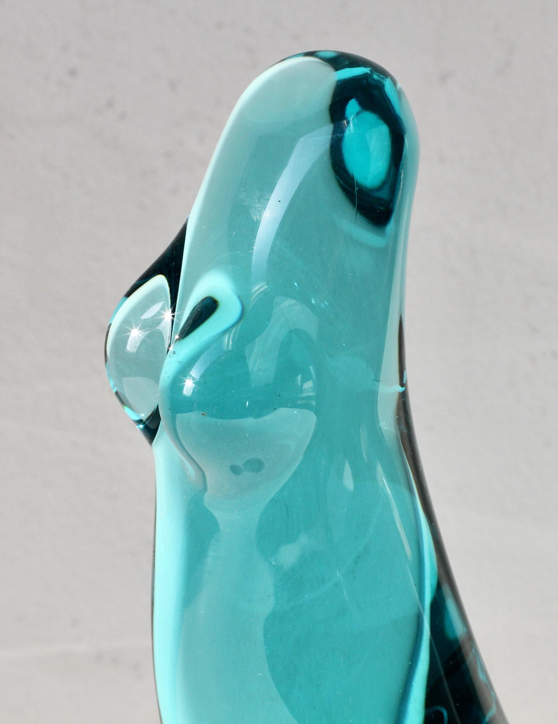 Importante escultura italiana de cristal de Murano Ermanno Nason para Cenedese Desnudo femenino en venta 10