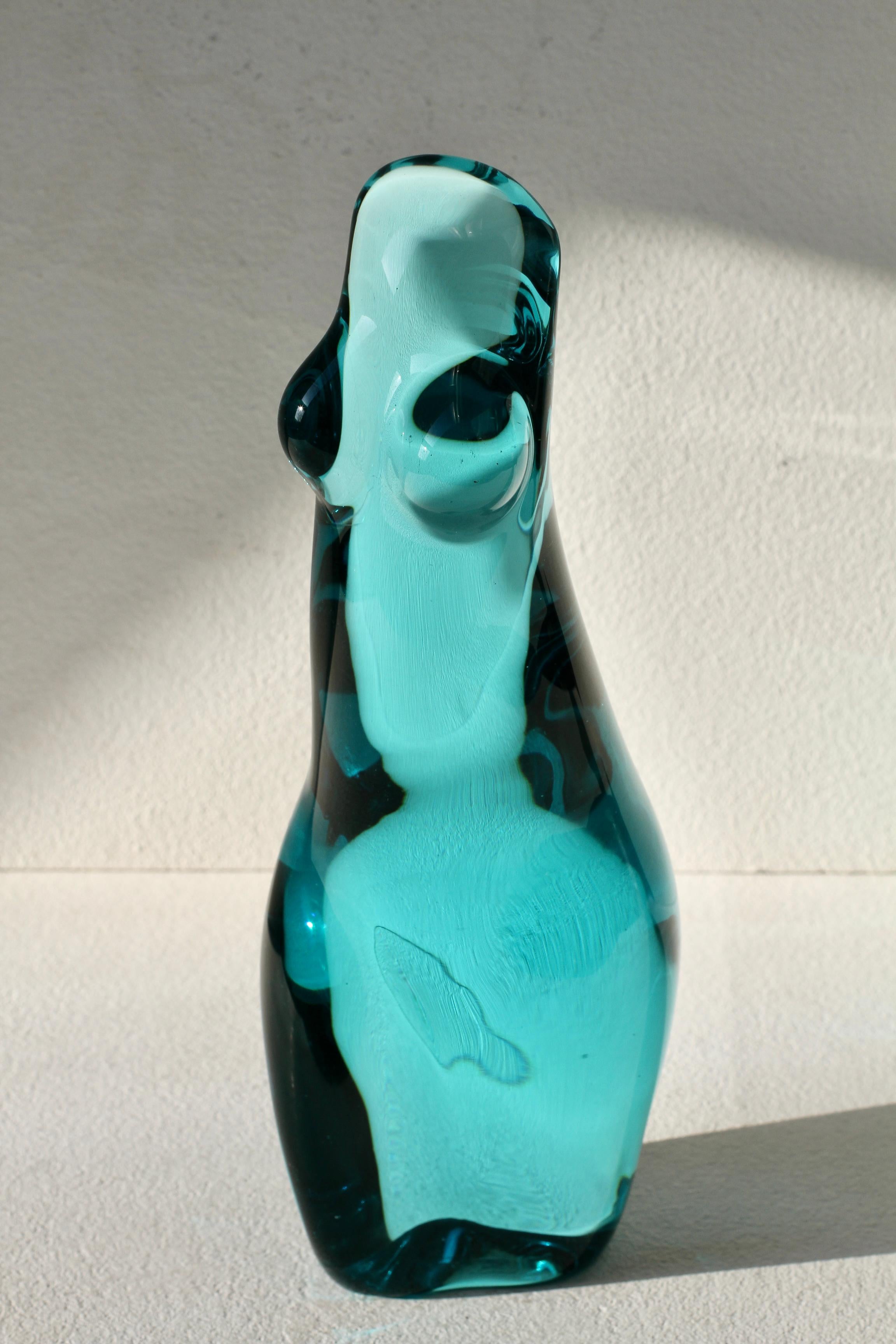 Importante escultura italiana de cristal de Murano Ermanno Nason para Cenedese Desnudo femenino Italiano en venta