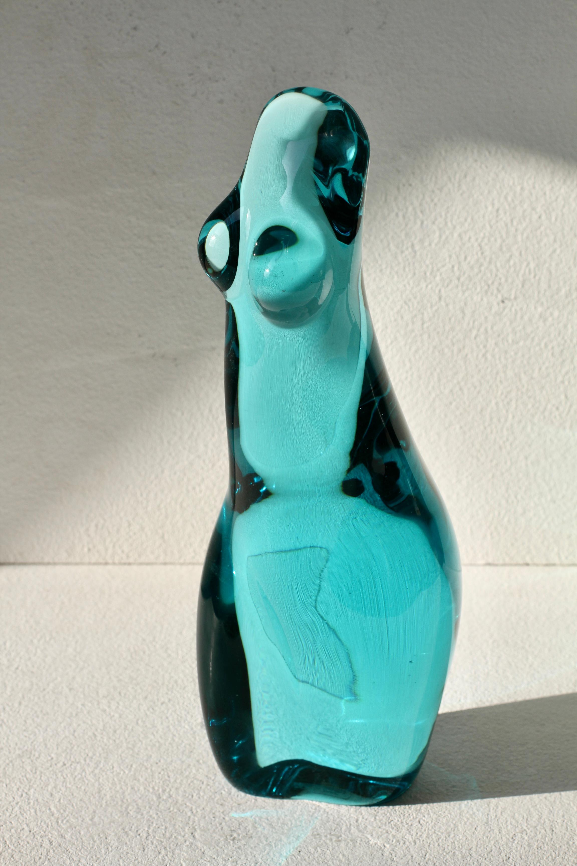 Importante escultura italiana de cristal de Murano Ermanno Nason para Cenedese Desnudo femenino en Bueno estado para la venta en Landau an der Isar, Bayern