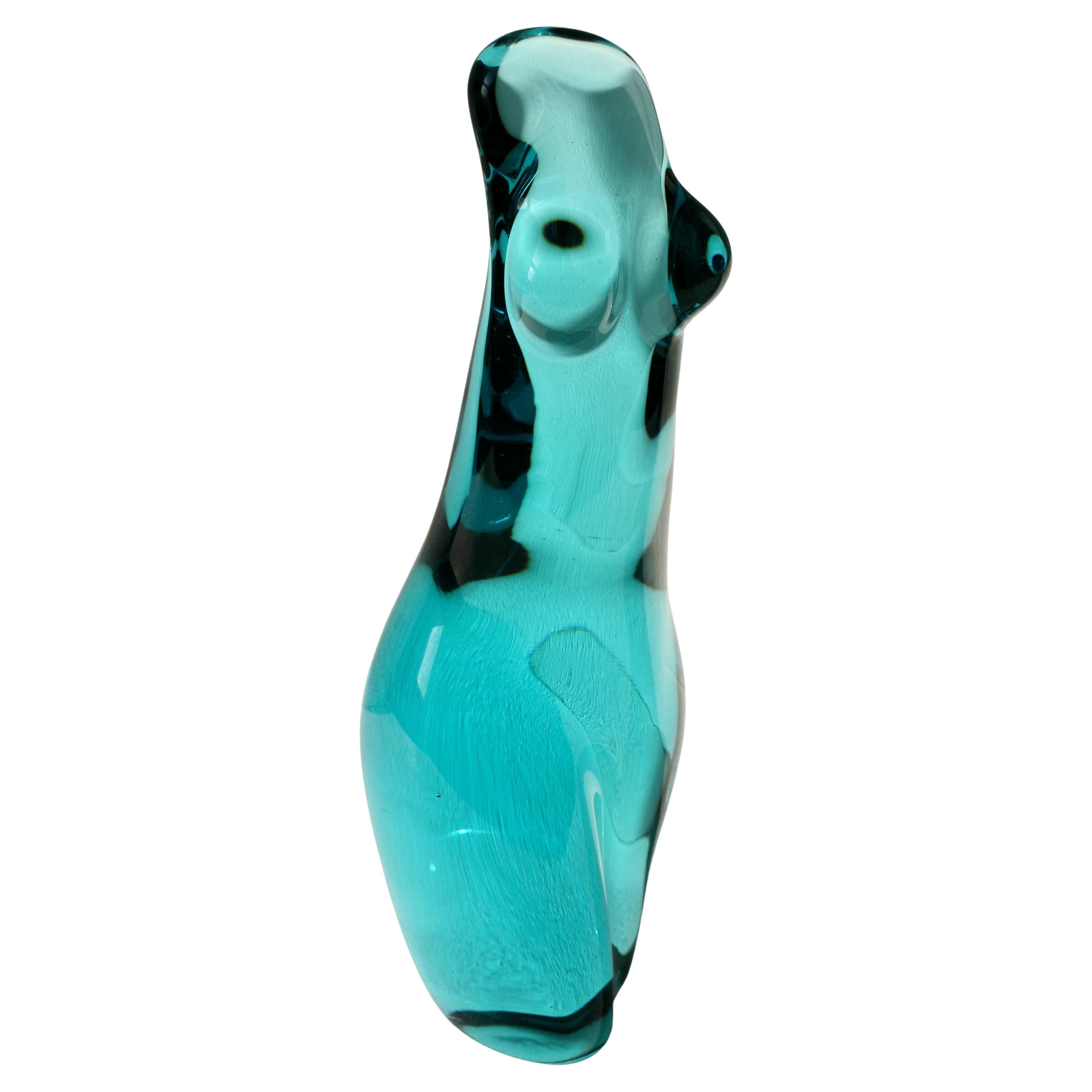 Importante escultura italiana de cristal de Murano Ermanno Nason para Cenedese Desnudo femenino en venta