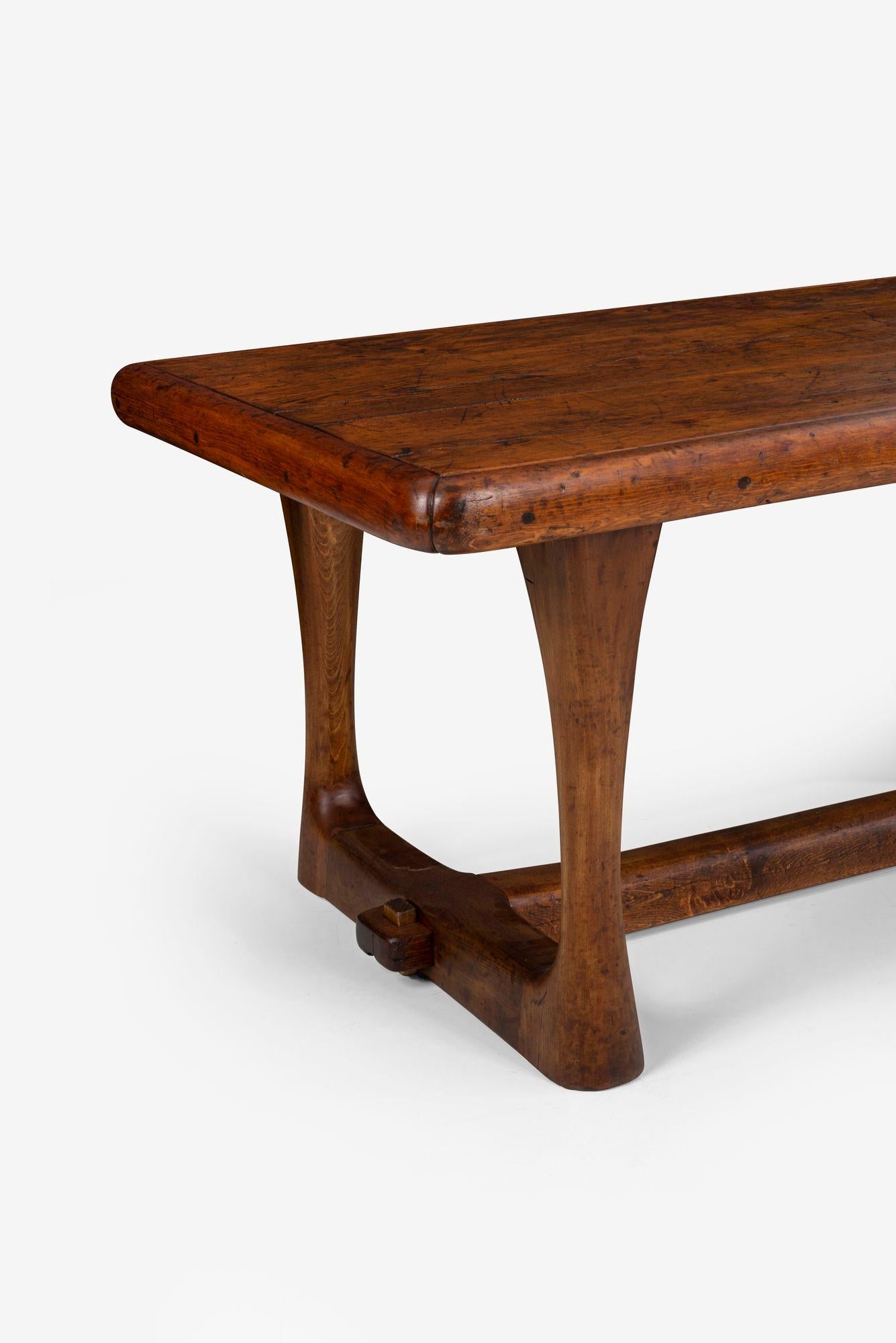 Hand-Carved Important Esherick Table from The Hedgerow Collection For Sale