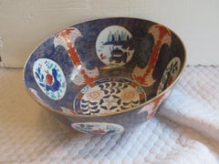 Important Estate 1900's Chinese Famille Rose Style Handpainted Porcelain Bowl