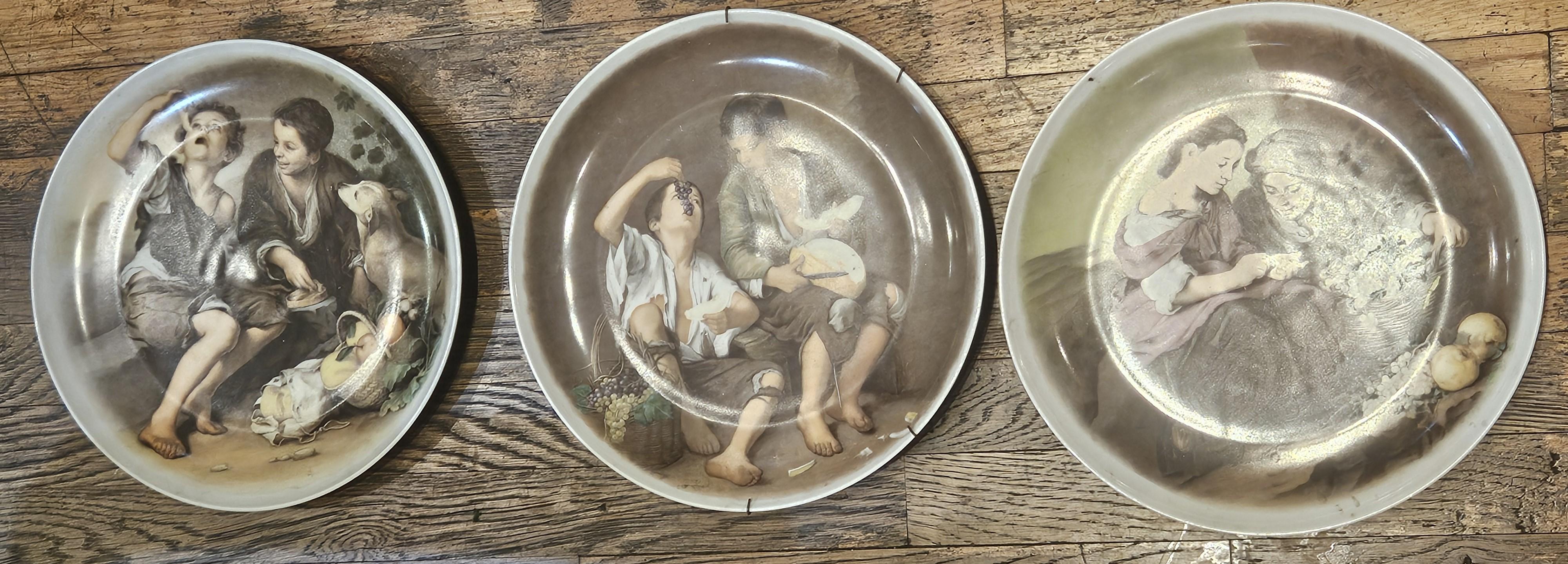The Following Items we are offering is an Important Set of 3 Estate Suisse Langenthal Esteban Murillo Plates from Switzerland. Beautifully done with Fine Quality and Detail. In Great Condition.

Taken out of a Sutton Place, New York City