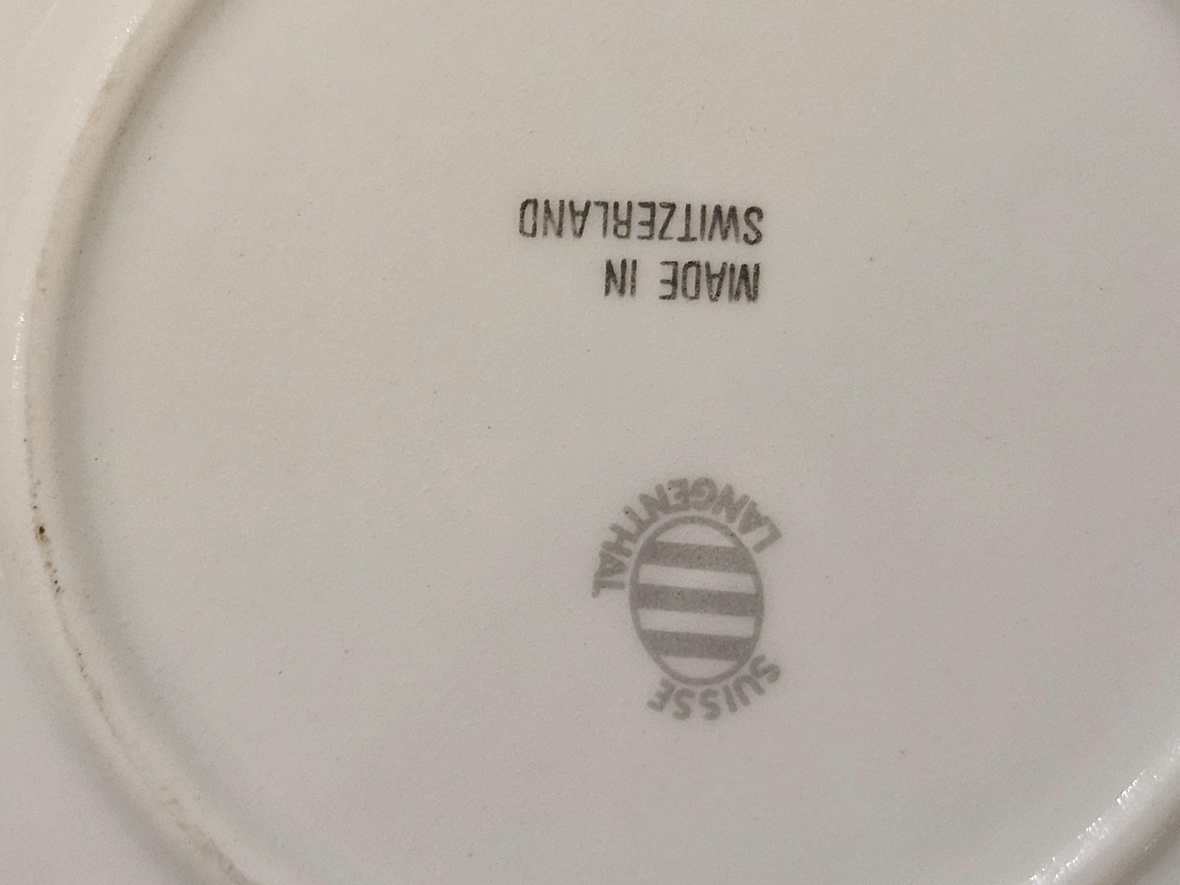 Important Estate Set of 3 Painted Porcelain Esteban Murillo Dish Plate Chargers For Sale 1