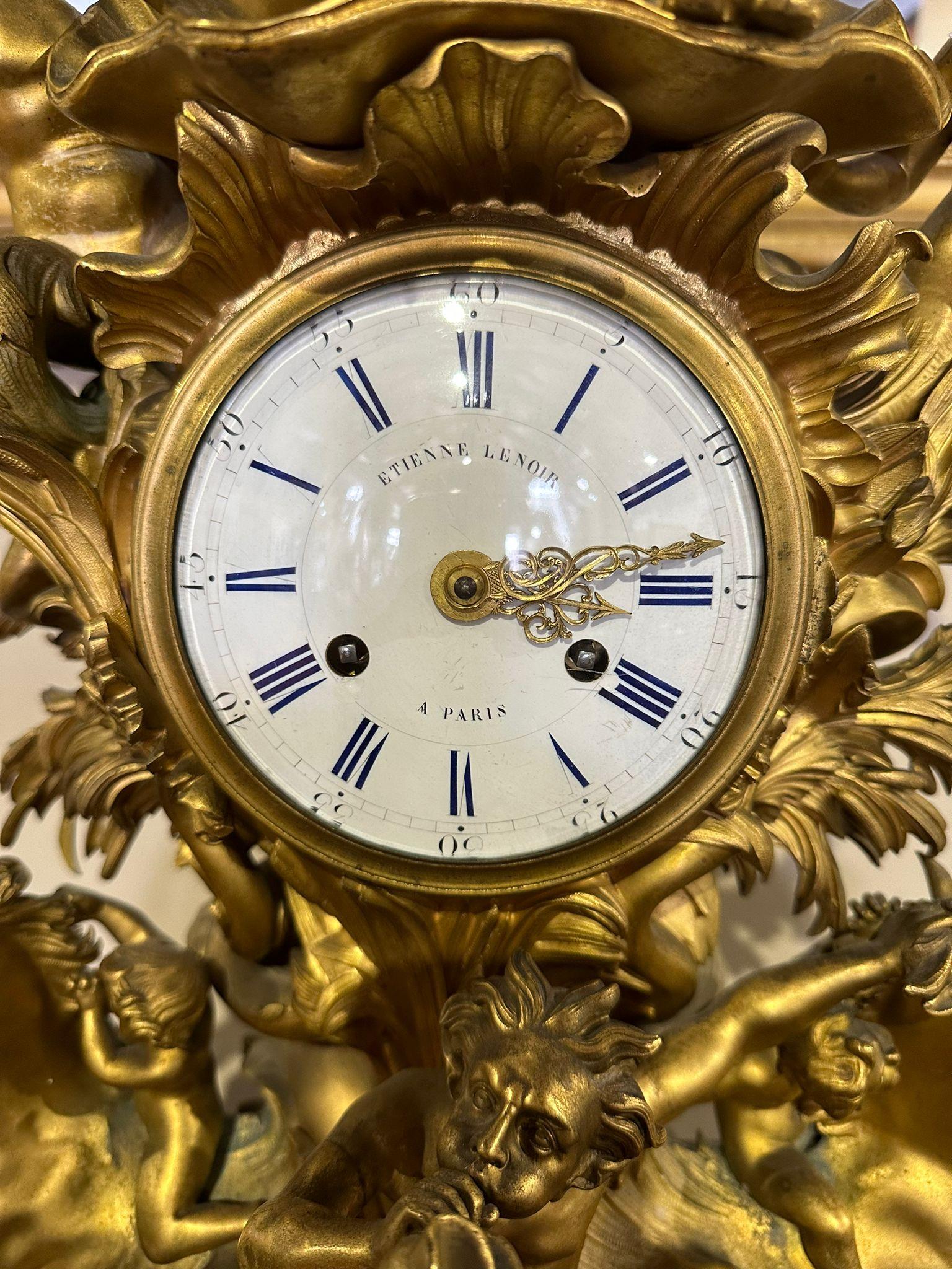 Important Etienne LeNoir Clock 18th Century 7