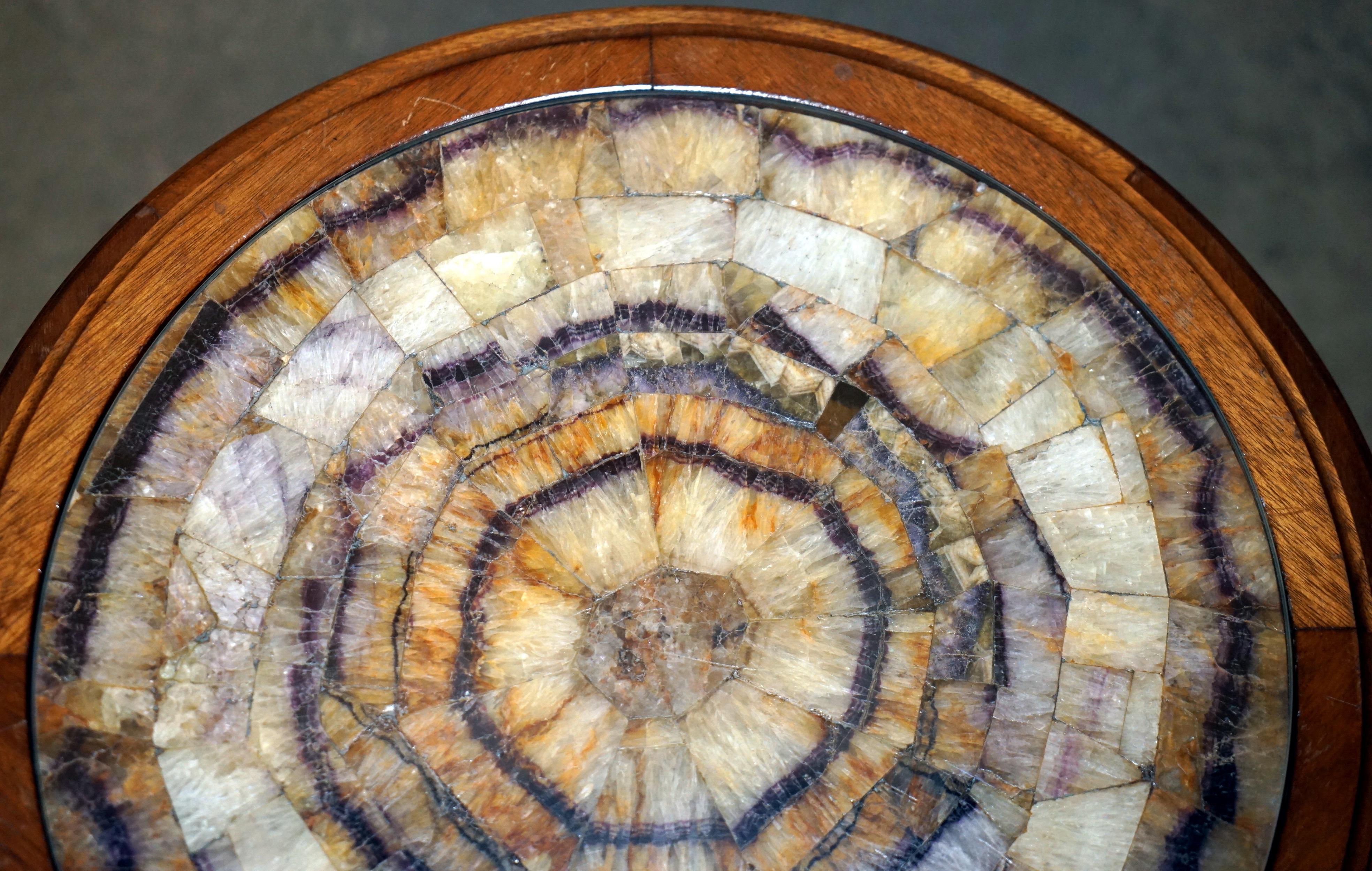 IMPORTANTE EXQUISITE ANTiQUE VICTORIENNE BLEUE TABLE D'ENDROIT D'ACCOMPAGNEMENT IHN PLATEAUS en vente 4