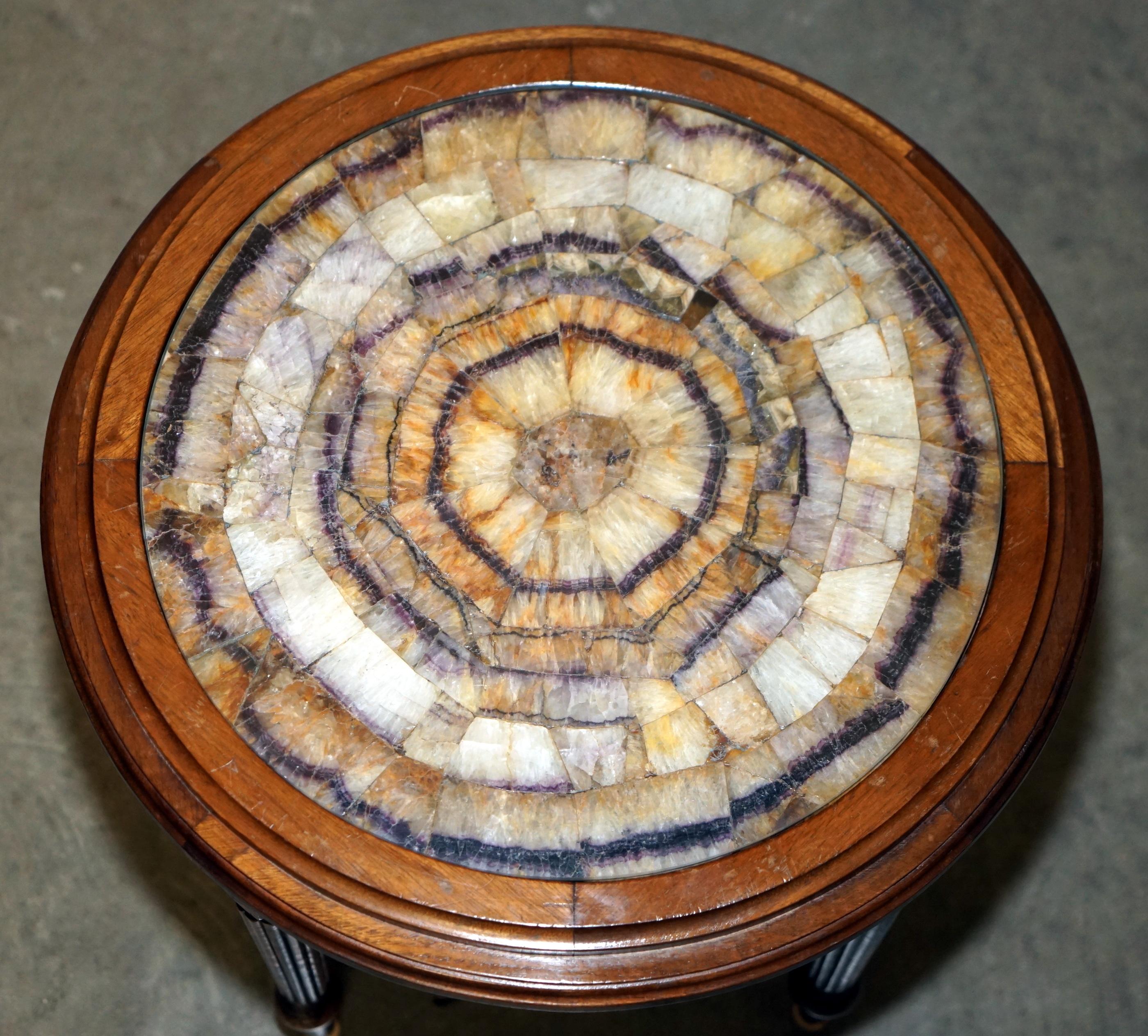 IMPORTANTE EXQUISITE ANTiQUE VICTORIENNE BLEUE TABLE D'ENDROIT D'ACCOMPAGNEMENT IHN PLATEAUS Bon état - En vente à West Sussex, Pulborough