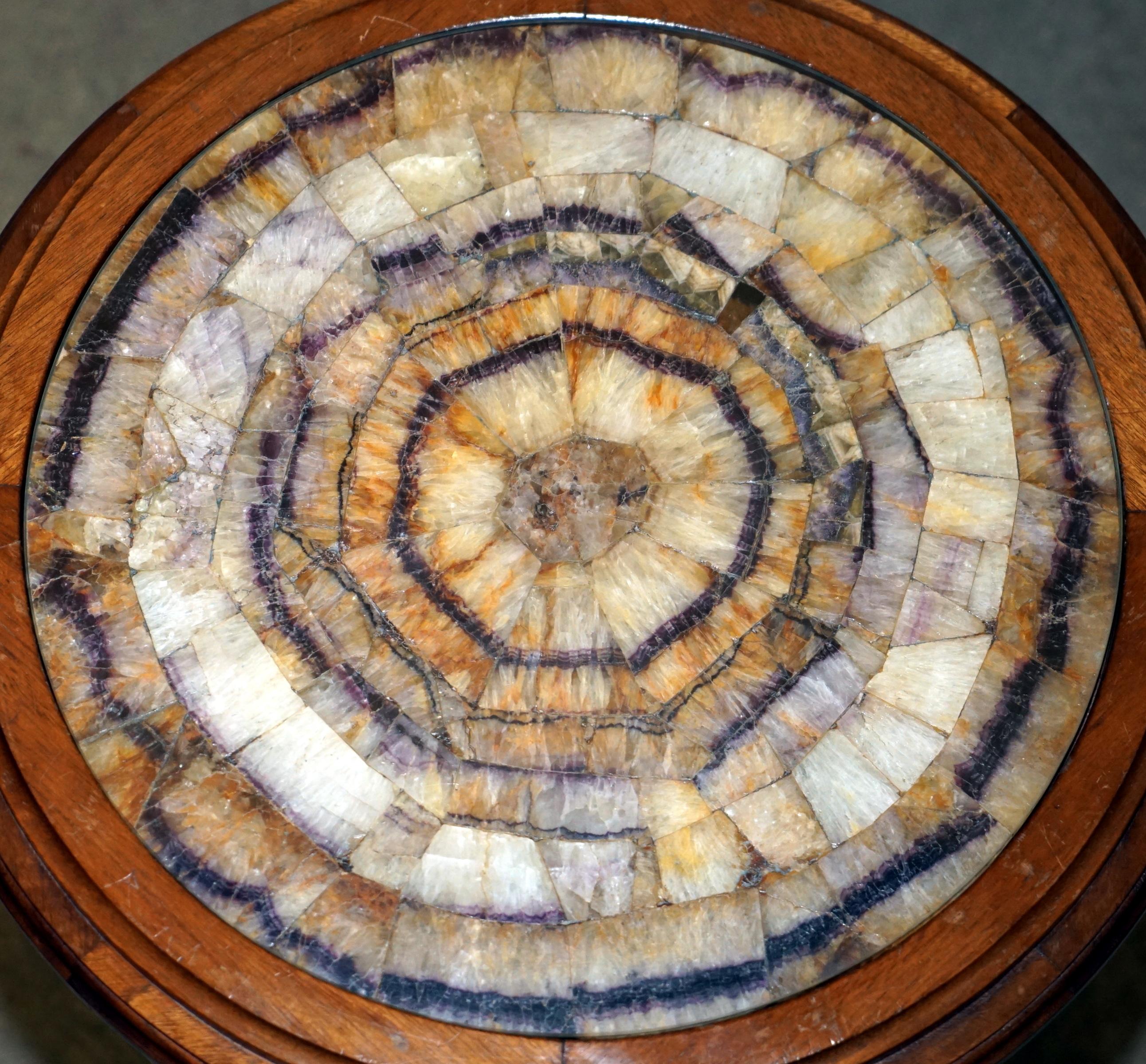 Fin du XIXe siècle IMPORTANTE EXQUISITE ANTiQUE VICTORIENNE BLEUE TABLE D'ENDROIT D'ACCOMPAGNEMENT IHN PLATEAUS en vente