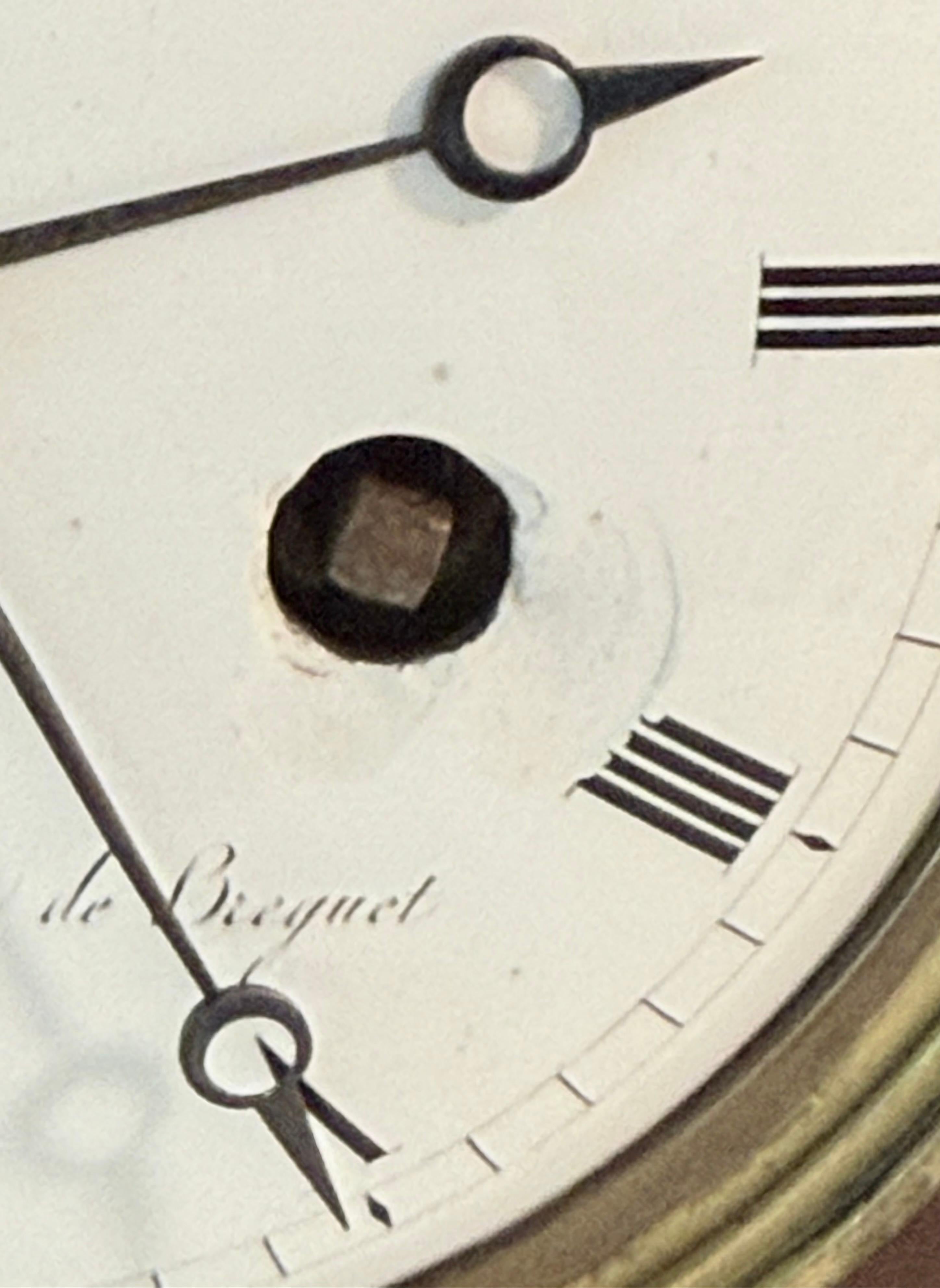 Important First Empire Mahogany Clock  by Charles Oudin in vendita 8