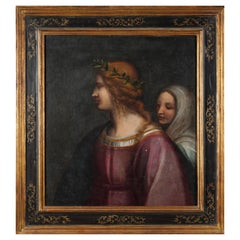 Important Florentine School, 17th Century, "Young Man with His Lady"