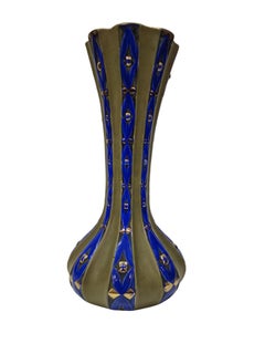 Importante flowervase Secession Julius Dressler Art Nouveau 1900 Austrohúngaro