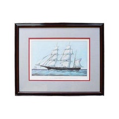 Important Framed Lithograph of the Grapeshot Clipper Ship Joseph Currier & Ives