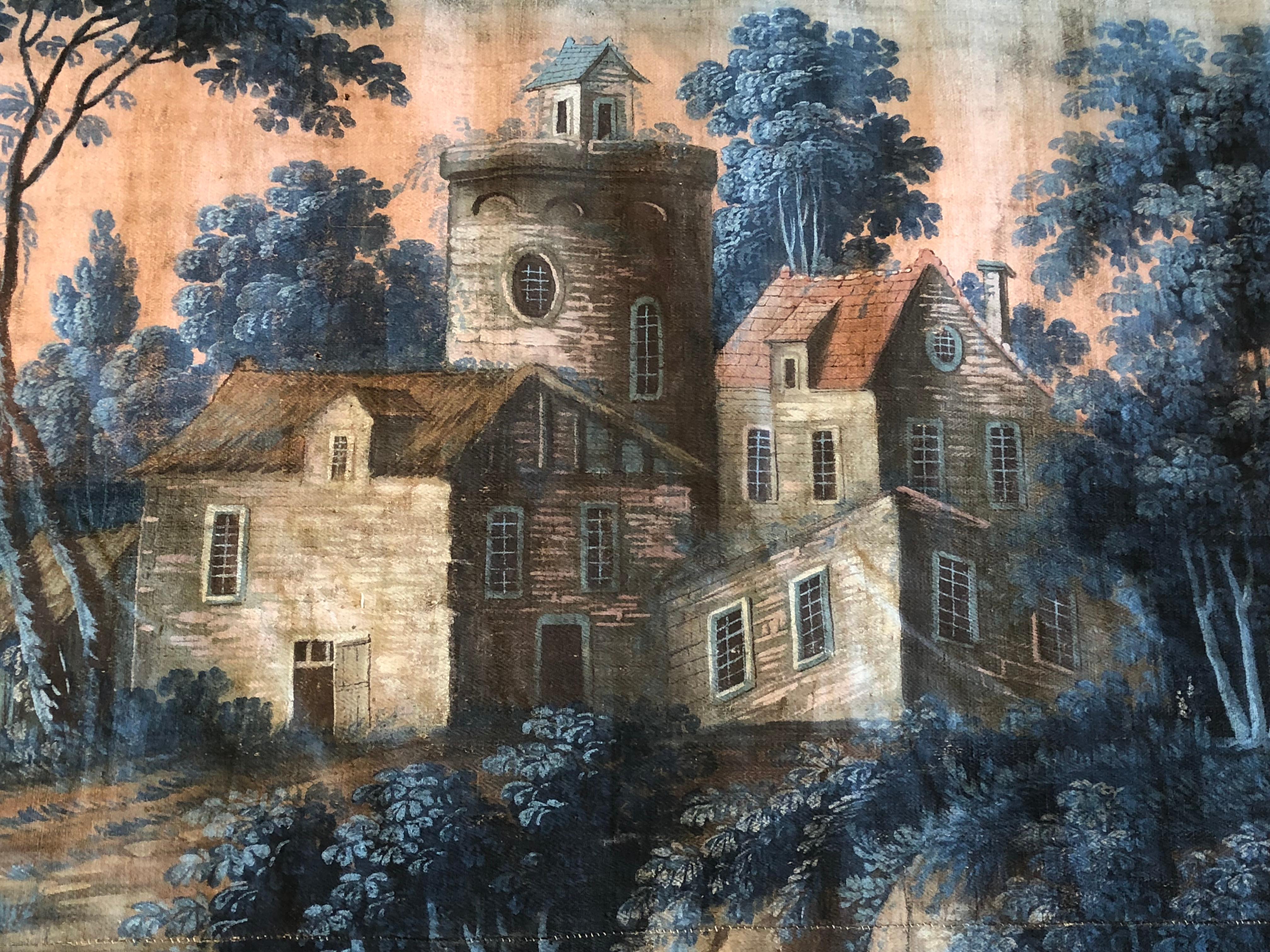 Important French 18th Century Toile Peinte Tapestry 1