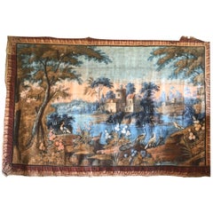 Important French 18th Century Toile Peinte Tapestry